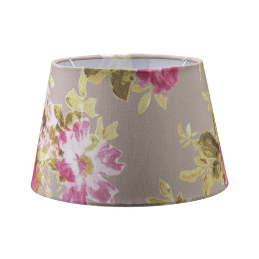 Home Sweet Home Flower Stoffen Lampenkap Grey - 20 x 15 x 13 cm