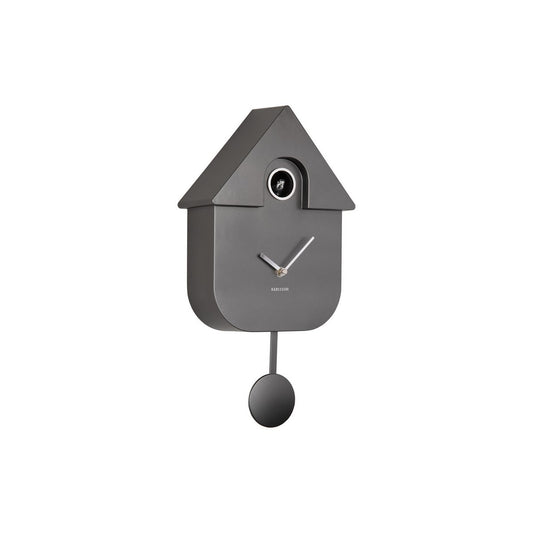 Wandklok Modern Koekoek Metallic