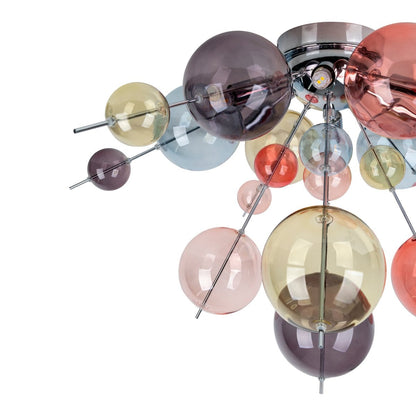 Plafondlamp "explosie" pastelkleuren D: 57 cm