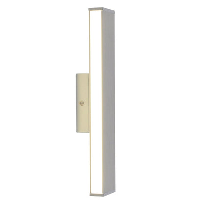 LED -wandlamp "Dubai", moderne wandlamp gemaakt van aluminium en plastic, stevig gebouwd -in LED's, 32 cm lang of hoog. Ideaal voor de verlichting van ingangen, gangen, voor het structureren van grote wandoppervlakken