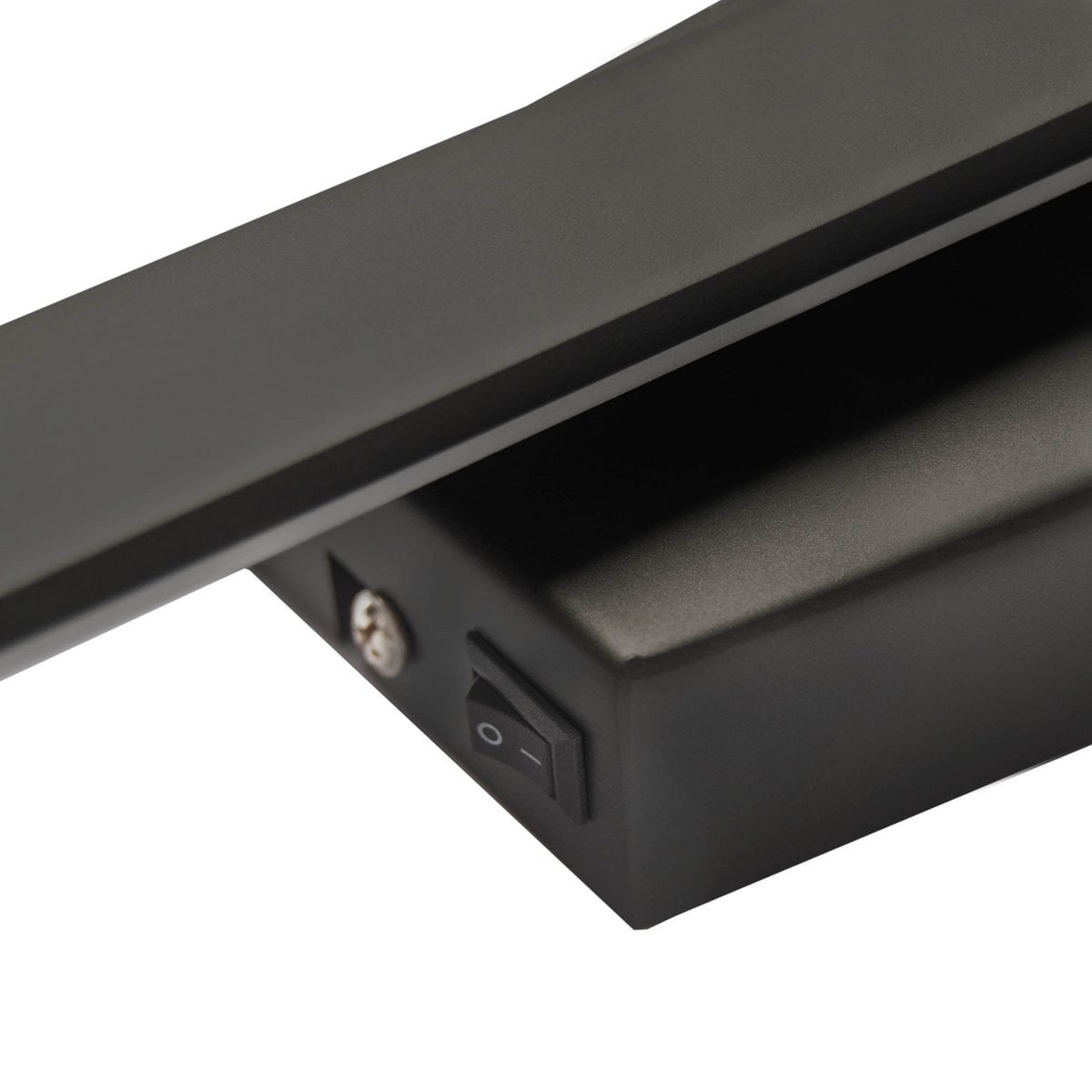 LED -wandlamp "Trevor" zwart, wandlampmetaal en plastic in het zwart, met stevig ingebouwde LED's, wandverlichting binnen 62 x 10 x 4,5 cm