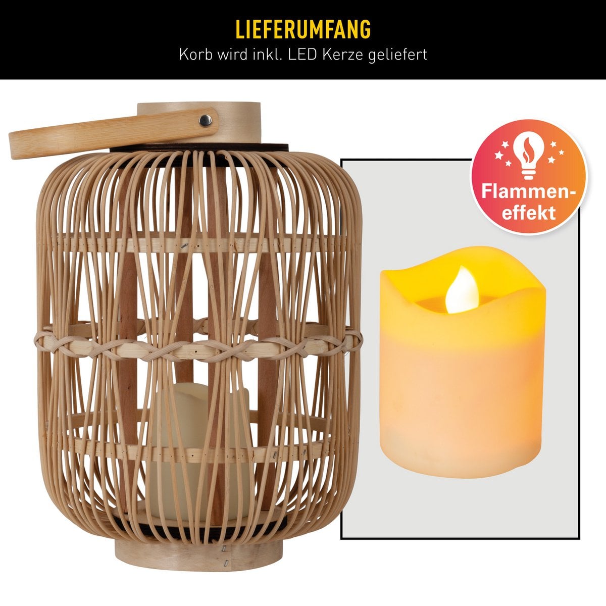 LED Decol Light "Korbinian" H: 42,5 cm