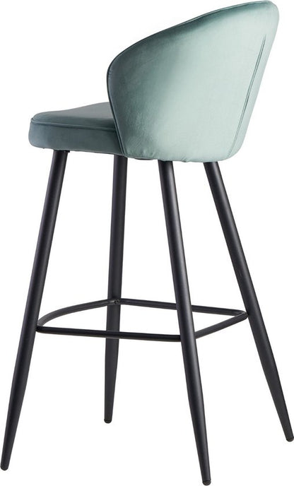 Sky Style Falun Velvet Barstoel Lichtgroen