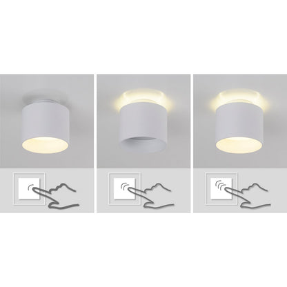 LED Spot "Trios" Ø 10 cm wit, gemaakt van metaal en plastic met geïntegreerde LED's