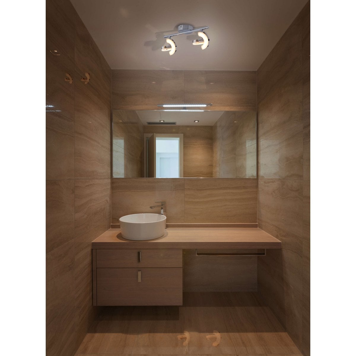 2 LED -muur / plafondplek "Affi"