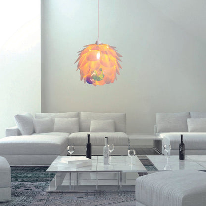 Hanger lamp "fora" gemaakt van metaal en iriserend plastic, e27 socket, verlichting voor woonkamer, eetkamer en kantoor, Ø40 cm