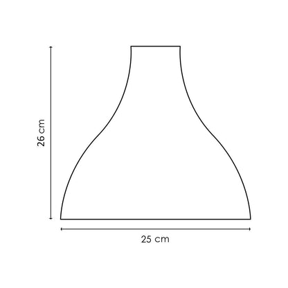 Home Sweet Home Lampenkap Stratis rond zwart - B:25xD:25xH:26cm