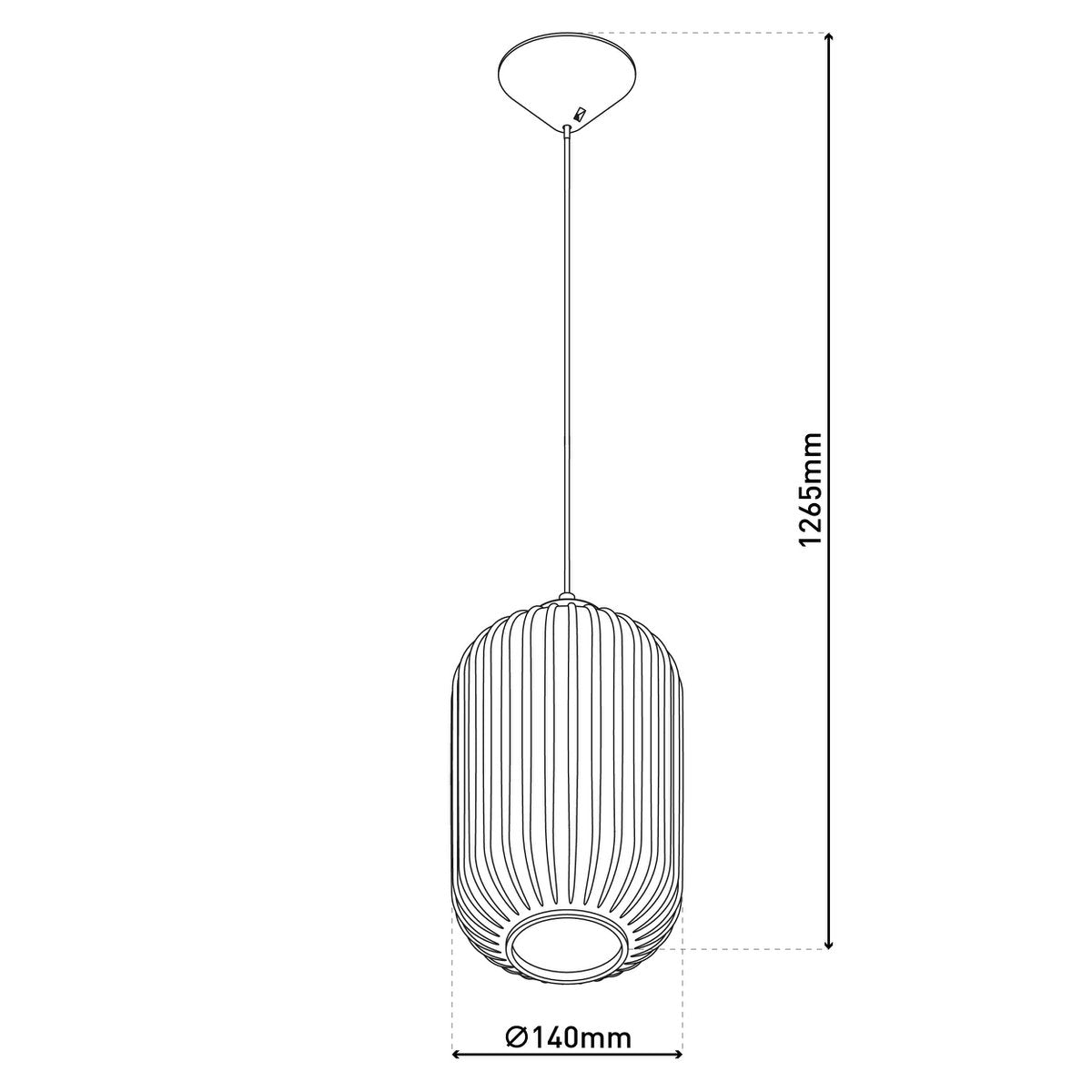 Hanger lamp "Genève" E27 White