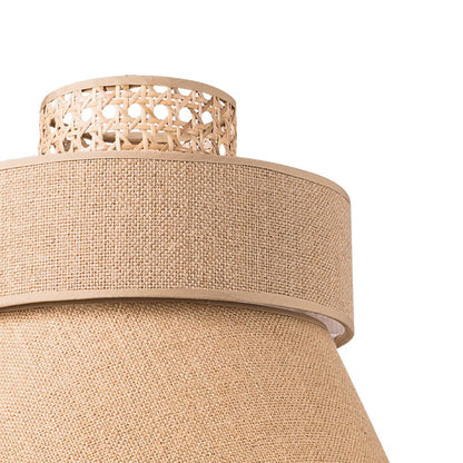 Home Sweet Home Lampenkap Cane Weave rond naturel - B:30xD:30xH:29cm