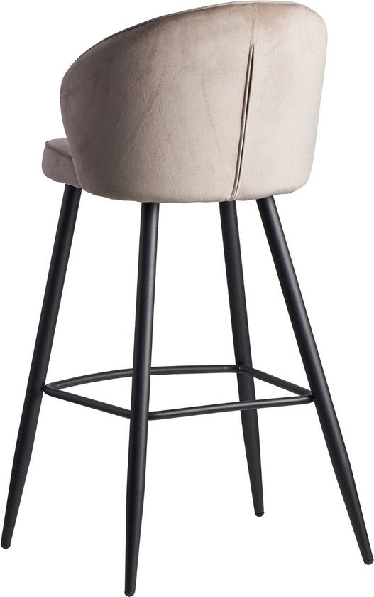 Sky Style Falun Velvet Barstoel Beige