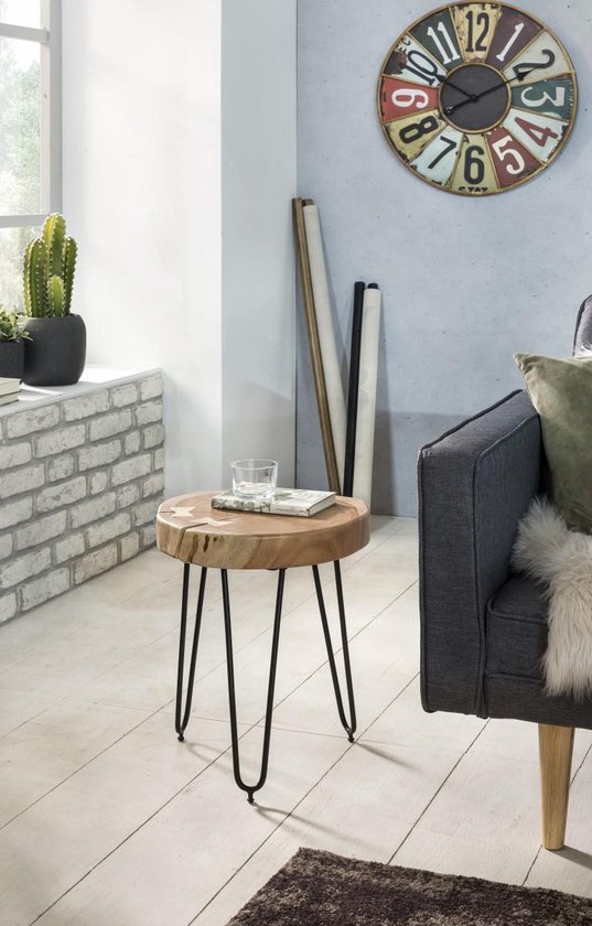 Gate39 - Bagli 30 x 30 Bijzettafel - Lichtbruin