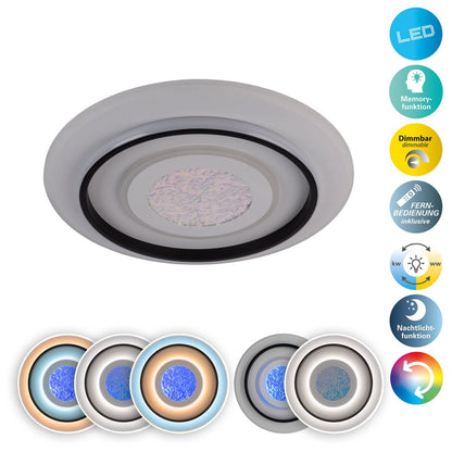 LED -plafondlicht "Stelios" D: 45 cm