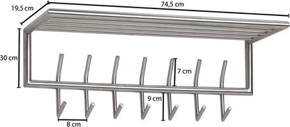 Sky Style Rako Kapstok 10 Haken Zilver