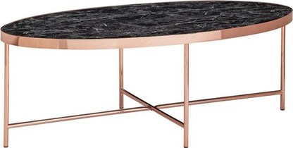 Sky Style Marmerlook Copper Salontafel Ovaal