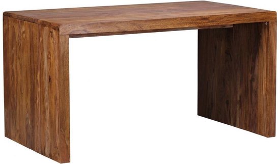 bureau BOHA massief hout Sheesham computer tafel 160 cm breed echt hout ontwerp archief kantoor tafel landelijke stijl