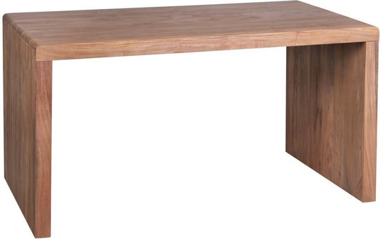 BOHA massief houten acacia-computertafel 140 cm breed echt houten design archief kantoor tafel landelijke stijl
