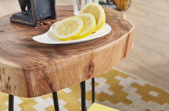 Gate39 - Bagli 35 x 35 Bijzettafel - Lichtbruin