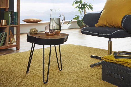 Gate39 - Bagli 35 x 35 Bijzettafel - Bruin