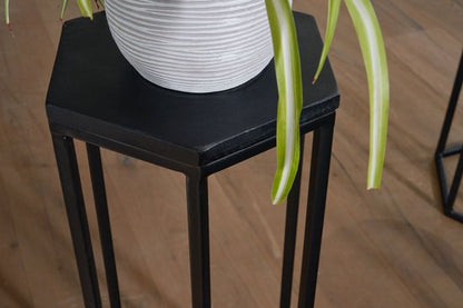 Sky Style - Mango massief houten bloementafel set van 3 nesttafel