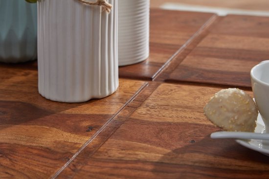 salontafel 57,5x57,5x30 cm massief sheeshamhouten salontafel vierkant | Design salontafel salontafel massief | Kleine tafel woonkamer modern