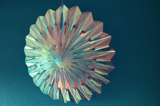 &Kleveringen- Cosmic fan schitterend - Kunststof- 45cm- opklapbare ster -Kerstversiering - Kerstdecoratie- Kerstboom versiering