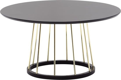 round coffee table 80x80x42 cm black gold coffee table metal modern | Round coffee table Coffee table | Large coffee table | Coffee table lounge table
