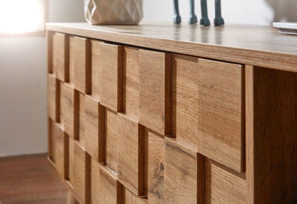 lowboard hout eiken decor 160x51x40 cm TV-dressoir met 2 deuren | Design TV meubel hoog | TV meubel TV meubel modern | TV dressoir woonkamer