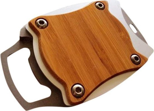 Viatel -Blikopener topless - Anti snijrand - Multifunctionele blik opener - Can opener - Wood Topless Blikopener-Bar Tool-Safe Cut Can Opener wordt de bus geopend als geheel, 8-19 Oz Drankblikjes