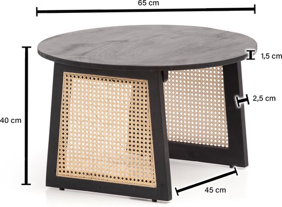 salontafel KARAM 60x30,5x60cm Aluminium Silver Side oriental round | Plat gehamerd koffietafeltje metaal Design salontafel modern | Tafel klein Indiaas stub tafel klein