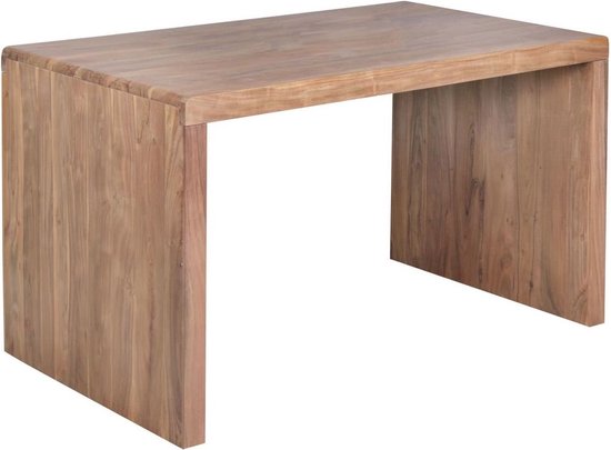 BOHA massief houten acacia-computertafel 140 cm breed echt houten design archief kantoor tafel landelijke stijl