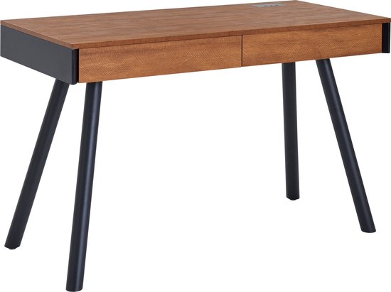Luxa Luxueus bureau - ingebouwde speaker + bluetooth  - Werkplek -Make-up tafel - Zwart en hout