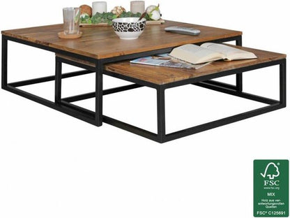 Gate39 - Akola set van 2 Salontafel - Bruin