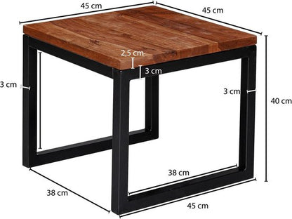 Sky Style Mardy Bijzettafel Vierkant