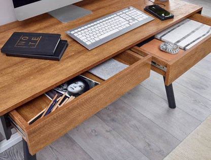 Luxa Luxueus bureau - ingebouwde speaker + bluetooth  - Werkplek -Make-up tafel - Zwart en hout