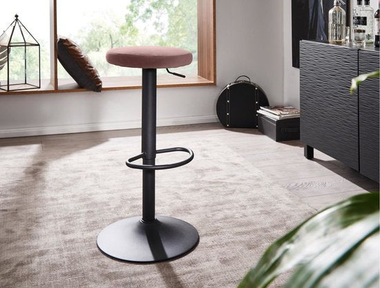 Sky Style Swan Barkruk Roze Velvet