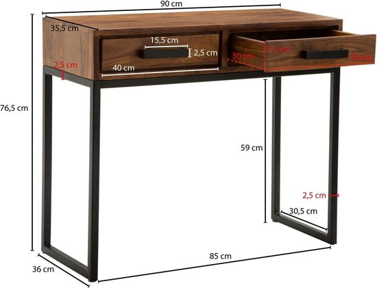 Sky Style Sueda Sidetable Massief