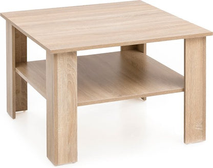 salontafel WL5.833 Sonoma eiken 60x42x60 cm Design houten tafel met plank | Salontafel Koffietafel | Salontafel Salontafel | Salontafel Stubentisch met opbergruimte | Woonkamer met tafel