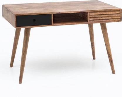 bureau BOHA massief hout Sheesham computer tafel 200 cm breed echt hout ontwerp archief kantoor tafel landelijke stijl