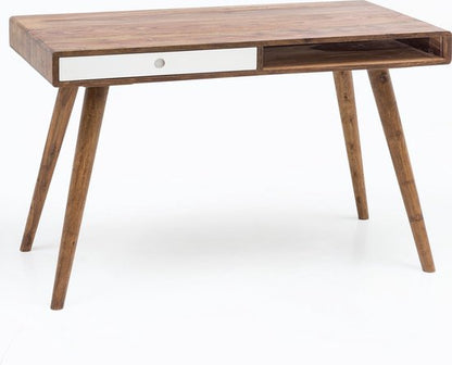 Massief houten acacia computertafel 160 cm breed echt hout design archief kantoor tafel landelijke stijl