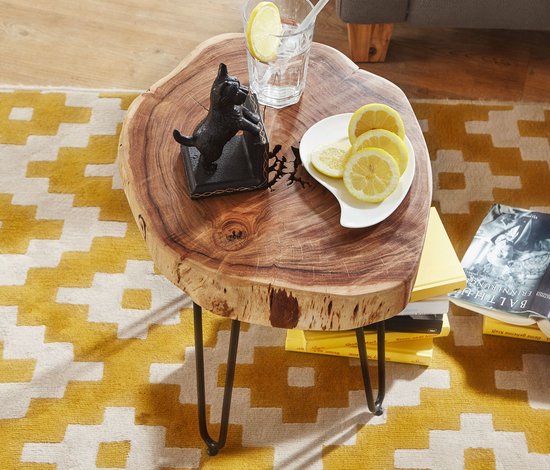 Gate39 - Bagli 35 x 35 Bijzettafel - Lichtbruin