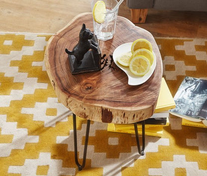 Gate39 - Bagli 35 x 35 Bijzettafel - Lichtbruin