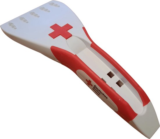 Kunststof ijskrabber, raamkrabber - Rodekruis 20 cm - Ruiten krabbers - Auto accessoires winter