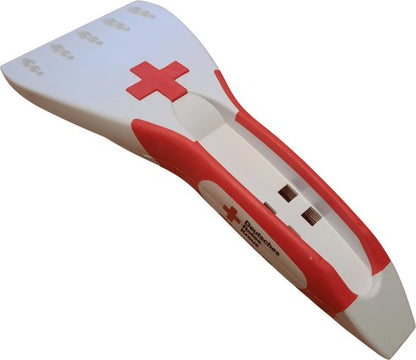 Kunststof ijskrabber, raamkrabber - Rodekruis 20 cm - Ruiten krabbers - Auto accessoires winter