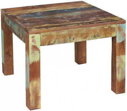 coffee table DELHI 60 x 60 cm recycled Vintage solid wood coffee table | Design side table Country House coffee table | Table for Living Room Shabby Chic in mango tree