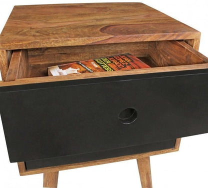 Sky Style Repa Nachtkastje met Lades Bruin/Zwart