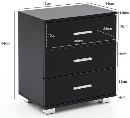 Sky Style Willow Nachtkastje Zwart