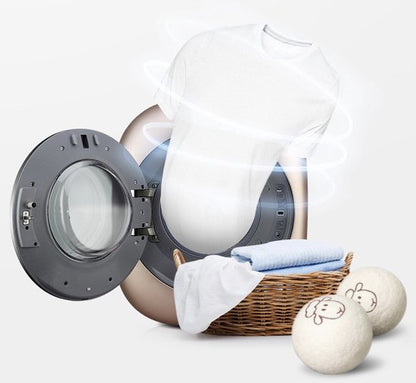 Drogerballen wol - 6 Stuks - XL Duurzame Wasdroger ballen - Was Droger -