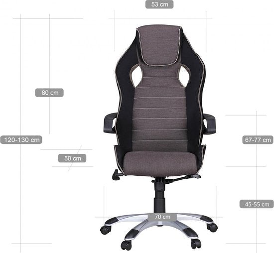 Gate39 - Valentino Bureaustoel - Grijs