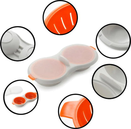 Eipocheerder- Oranje - ei pocher-  Gemakkelijk in gebruik - Brunch product- Eierkoker- Eierkraker- Eieren - Gemakkelijk in gebruik - Brunch product