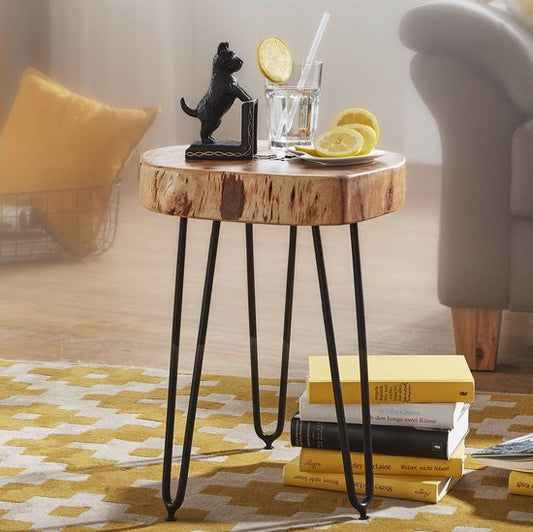 Sky Style Tule Ronde Bijzettafel Marmer / Goud